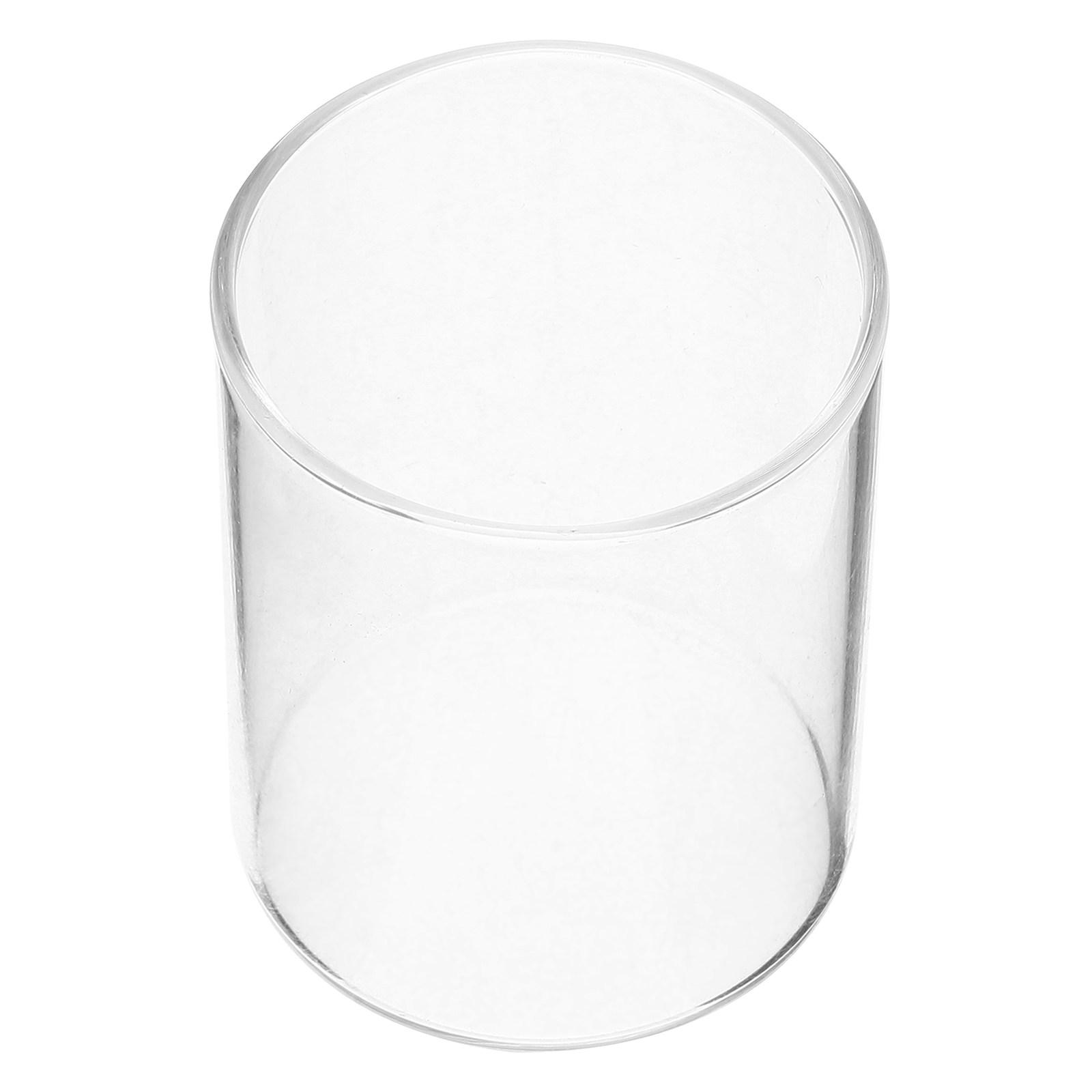 

Cylinder Glass Holder Clear Shade for Pillar Candles Sturdy Elegant Decorative Use Home Party Wedding Banquet 12X4.7X4.7CM
