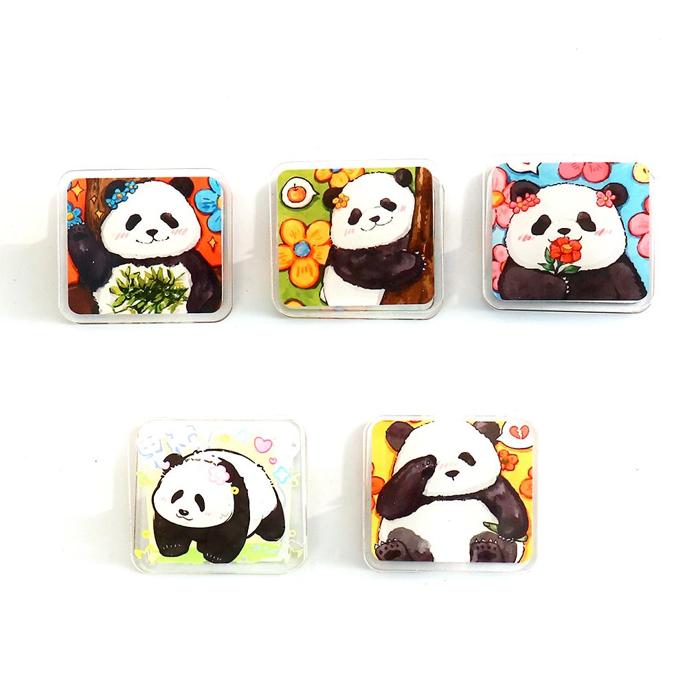 5Pcs/set panda Clip Acrylic Cute Page Holder Paper Clips Binder Clip Clamp File Index Photo Stationery Storage Office School