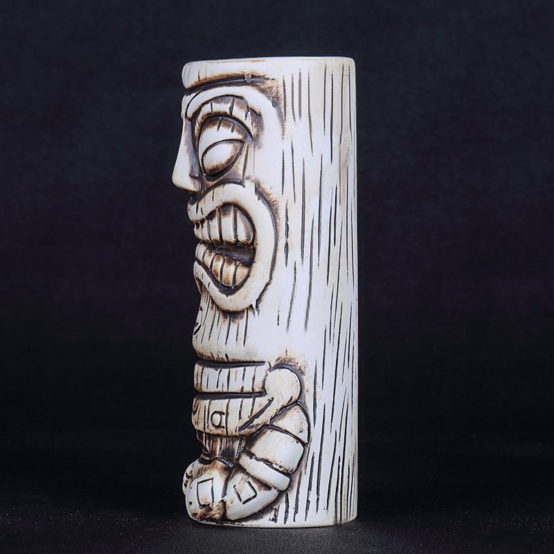 600ml Ceramic Tiki Mug Creative Porcelain Beer Wine Mug Cup Bar Tool
