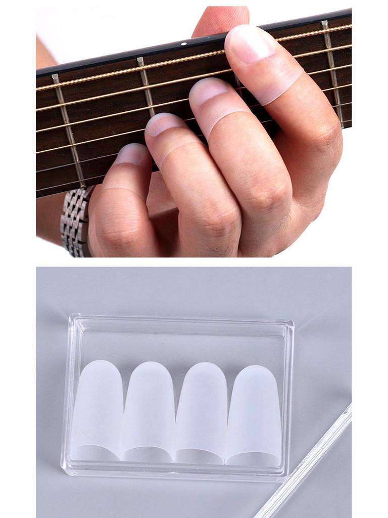 Ultra-Thin Invisible Finger Cots for Left Hand—Pain-Proof for Guitar, Ukulele & Other String Instruments
