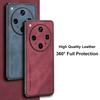 For OPPO Find X8 Ultra 5G Case Luxury PU Leather Phone Case For OPPO FindX8 Ultra Back Cover Matte Silicone Full Protection