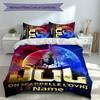 3pcs Custom Name Jul rapper Set,Includes 1 Duvet Cover and 2 Pillowcases,All-season Bedroom Decor