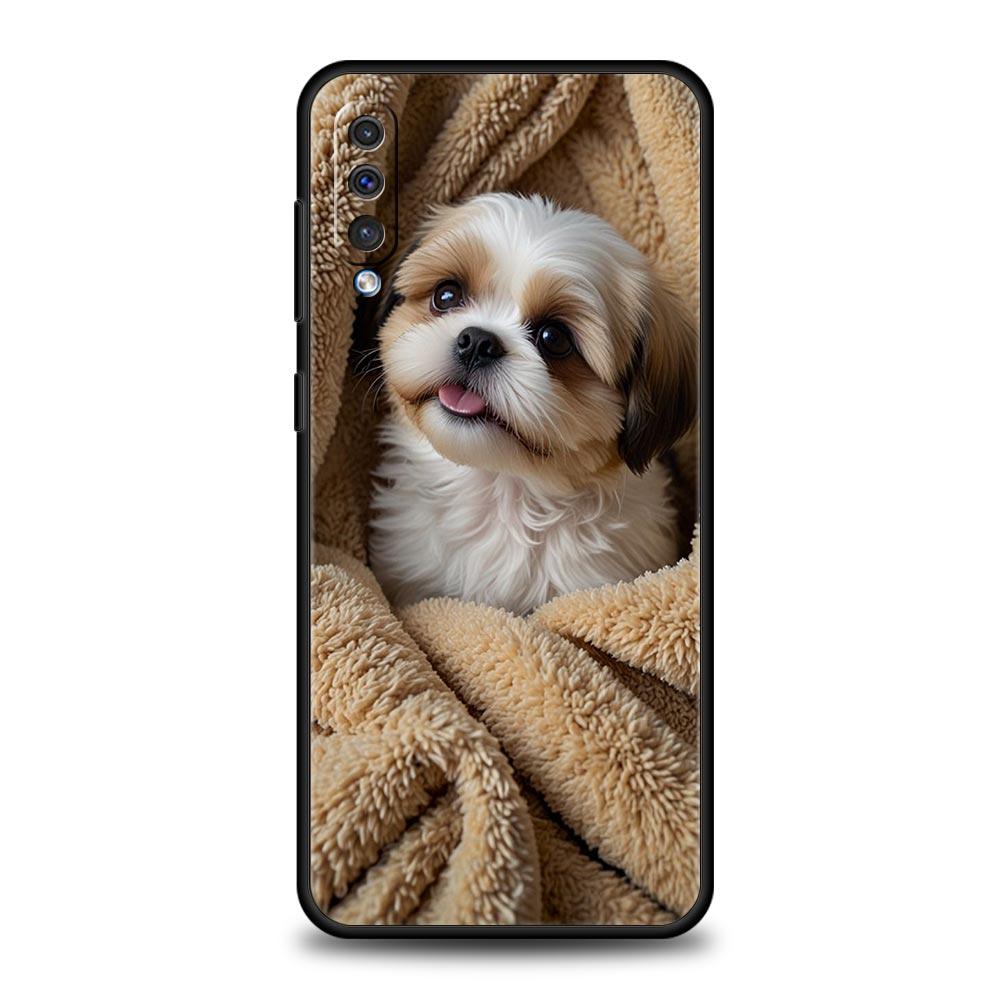 Etui Na Telefon Dla Samsung A56 A36 A26 A24 A12 A14 A16 A50 A70 A20E A22 A40 A34 A54 A42 A52 5G A04s A06 Pokrowiec Shih Tzu Urocze Zwierzę
