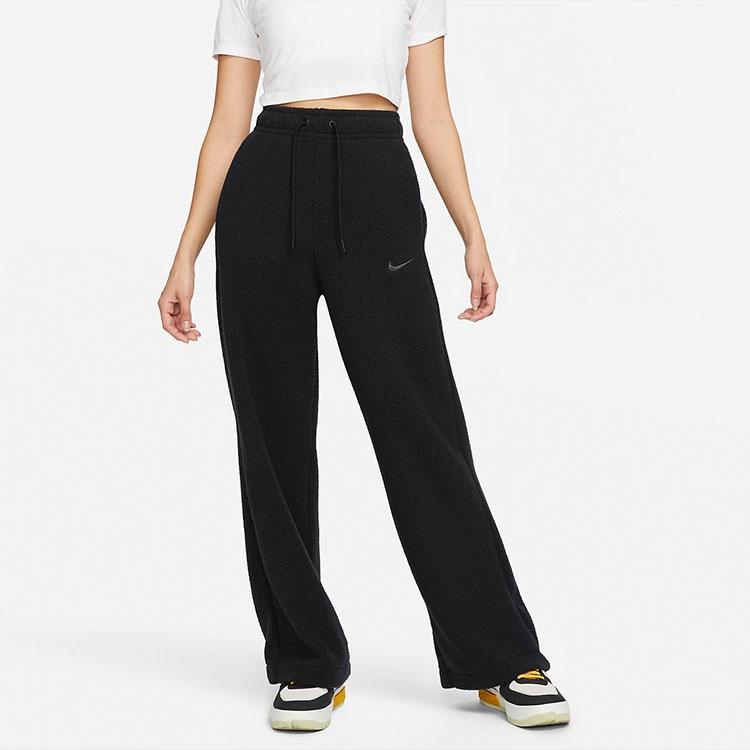 (WMNS) Nike Sportswear Plush Pants 'Black' Women's DV4362-010