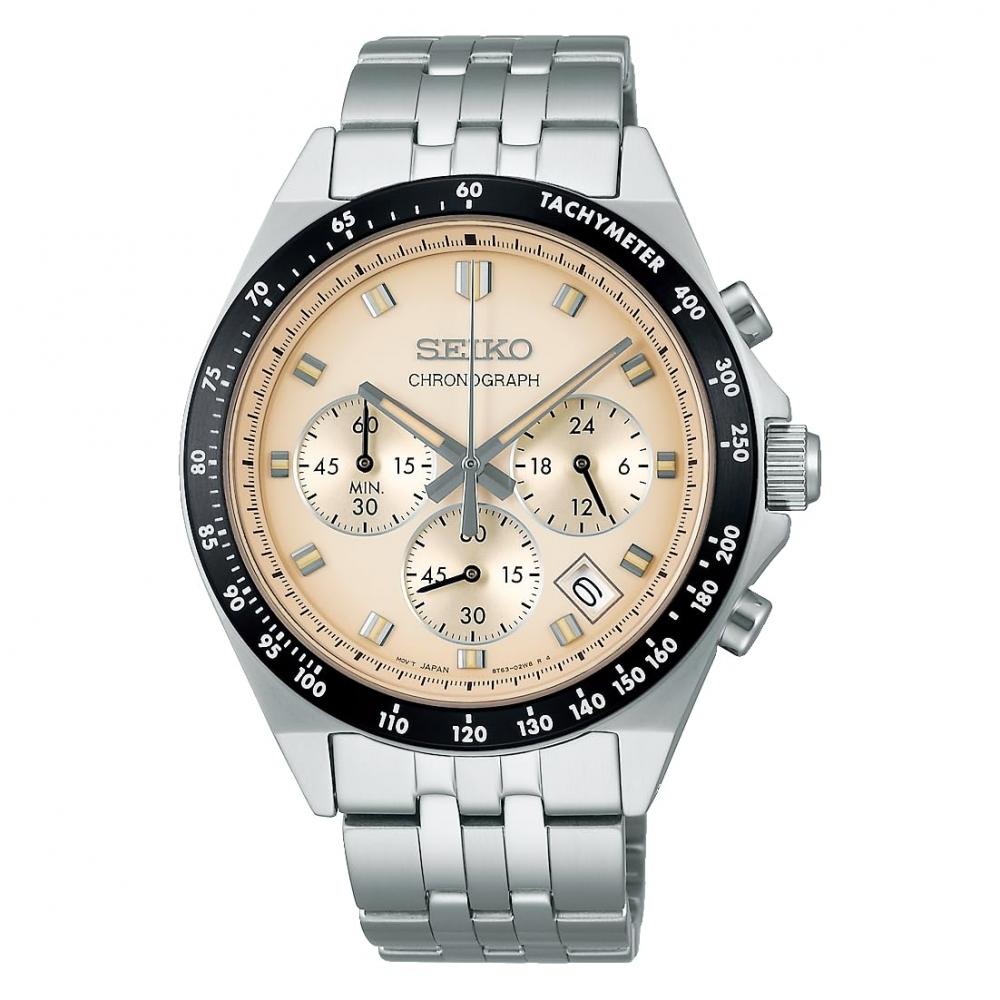 

[Часы Seiko] Часы Seiko Selection S Series Quartz Chronograph NEO VINTAGE SBTR045 мужские серебристые