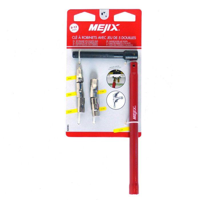 Clé À Robinet 13 Mm + Douilles - MEJIX - Permet De Monter Ou Démonter Facilement Un Mitigeur D'évier