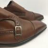 Perfect Suit Factory Made in Japan Double Monk Strap Businessschuhe Braun Größe 25.5(GEBRAUCHT)