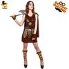 Falda Vikinga para Niña Grande Disfraz de Actuación en Escenario Cosplay Disfraz Primitivo Disfraz para Fiesta Cosplay