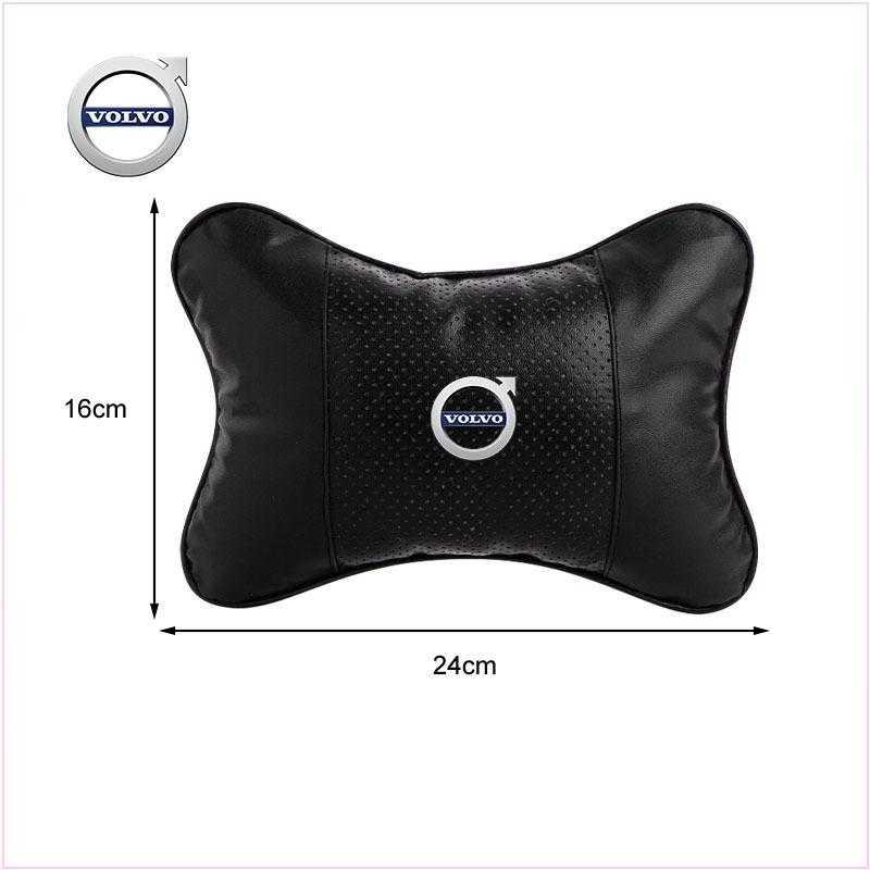1Pcs Car Seat Headrest Auto Volvo Logo Neck Pillow Car Accessories for Volvo Xc90 S60 S80 Xc60 Xc70 Xc90 Fh V50 S40 C30