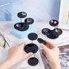 1pc Black Round Acrylic Products Display Riser Stands Jewelry Display Stands for Rings Earrings,Mini Figurines