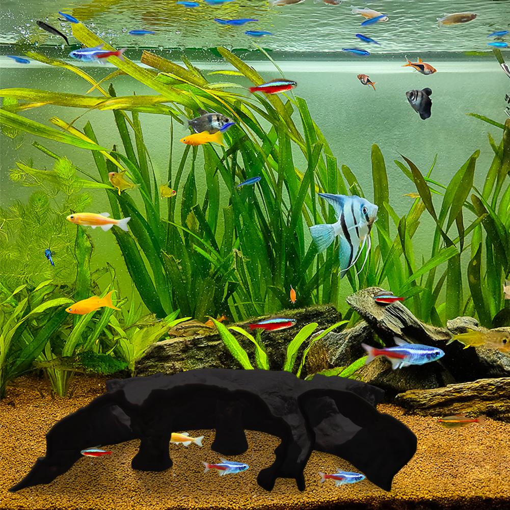 Aquarium Decoration 3D Printed Natural Curve Under Tunnel Cave Fish Tank Accessories Fish Hideout Aquarium Decor Hiding House
