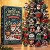 Mini Christmas Brick Ornament Advent Calendar 2026, 24 Days Christmas Countdown with 24pcs Models, Xmas Tree Hanging Ornaments, Xmas Gifts 3D Stereo -