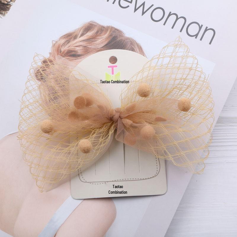 Spring Children's Bow Hair Clip - Princess Mesh Hairpin