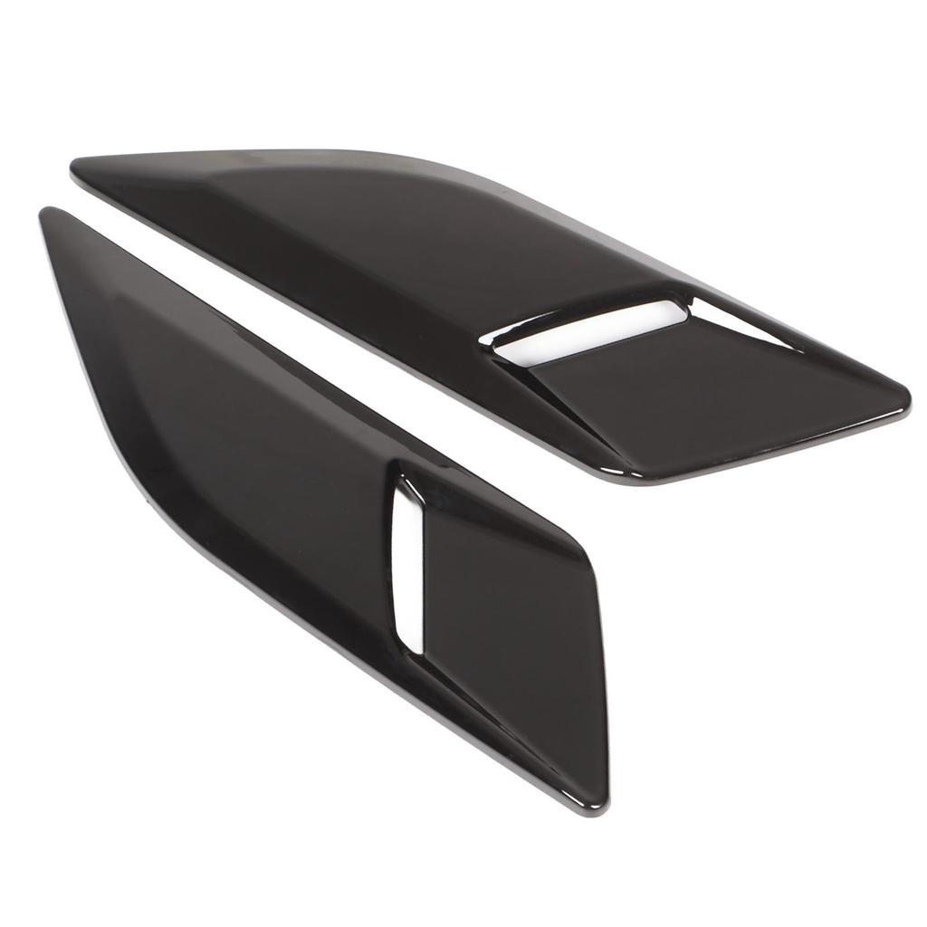 Pair Bonnet Air Outlet Trim Decoration Cover Replacement for Land Rover Range Rover Sport L494 2014‑2022 Glossy Black