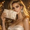 Shoulder Bag New Pearlized Acrylic Banquet Ladies Crossbody Evening Wedding Clutch Bags Crystal Original Brand  Wallet Eco Pouch