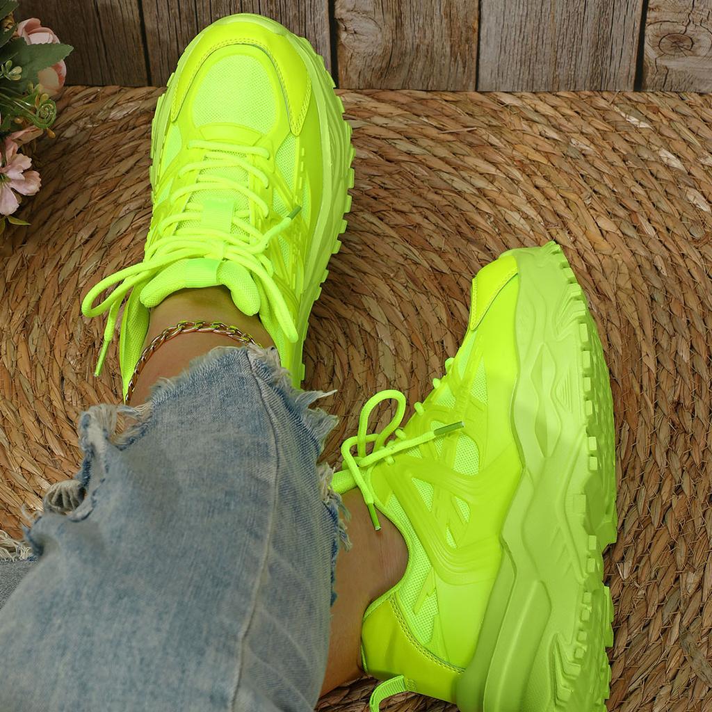 Clunky Sneaker Platform Elevating Shoes Breathable Comfortable Four Seasons Casual Sports Shoes Fashion Matching Couples Outdoor Fashion Shoes