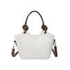 Simple women's bag bucket bag 2025 spring foreign trend fashionable women's casual shoulder messenger bag handbag
