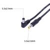 DC5525 to DC5521 Power Cable 5.5mmx2.1mm /5.5mmx2.5mm Male to Male Cord Line for Security Cameras Sound Equipment