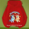 Sudadera con capucha azul de Bluey para niña, Otoño Invierno, Cálida, Suave, Jersey, Cómoda, Prenda superior diaria para niños