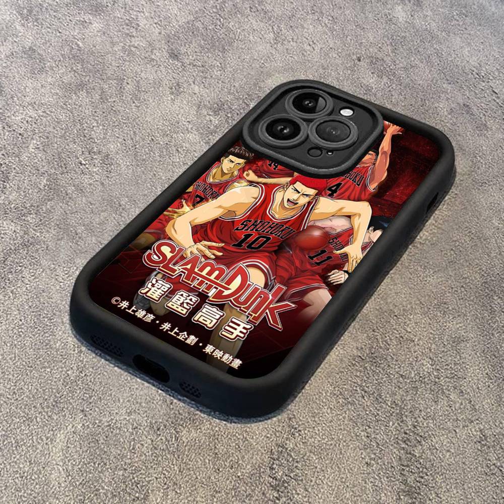 Japanese S-SLAM D-DUNK Phone Case For IPhone 17 16 15 13 11 12 14 Pro Max Plus Silicone Cover Shell
