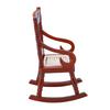 Miniature Rocking Chair 1:12 Scale Dollhouse Wooden Furniture for Mini Living Room Model Handicraft Display Brown