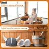 Unisex Sauna Hat Wool Felt Material Russian Banya Cap Gifts Steam Bath Headwear  Festival Events