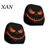 Vehicle Interior Comfort Accessories Halloween Car Headrest Cover, Scary Pattern Print Stretchable Soft Fabric Guard Protector, Breathable Polyester