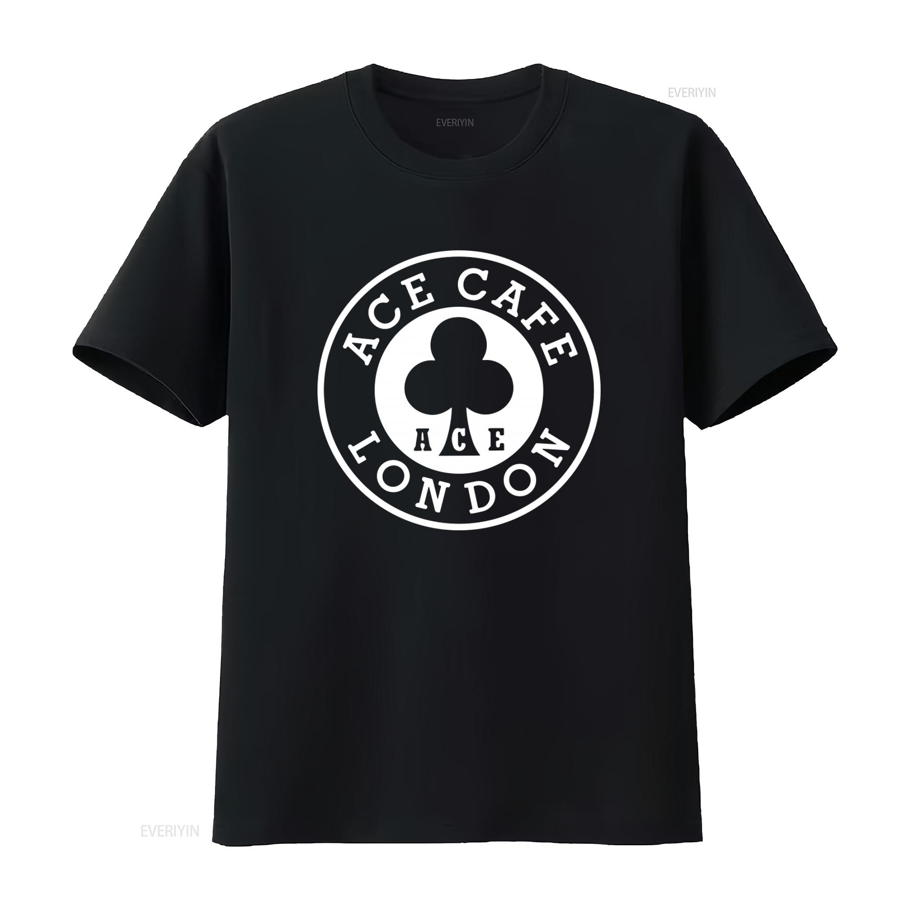 

Ace Cafe London Vintage Logo T Shirt Retro Style for Motorcycle Enthusiasts vintage Washed Comfortable Versatile Unisex 4XL
