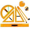 Teaching Magnetic Geometry Drawing Set Large Triangular Ruler Protractor Blackboard Demonstration Teaching Aids 5-piece Set