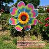 Multistyles Rotating Sunflower Wind Spinner Large Turntable Windmill  Outdoor Party Picnic Decor