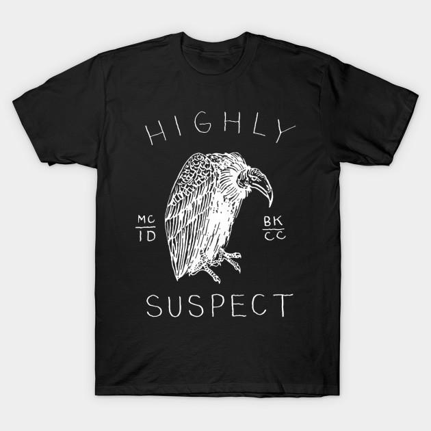 

Men Black Print T-shirt Highly Suspect - Rascal Art #25 No-Cut Transfer Paper Print Cotton Tshirt S чорний