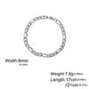 Chain Bracelet for Men Women Stainless Steel Width 3-10 MM Bracelets Punk Jewelry Couple Gift Pulsera Hombre New