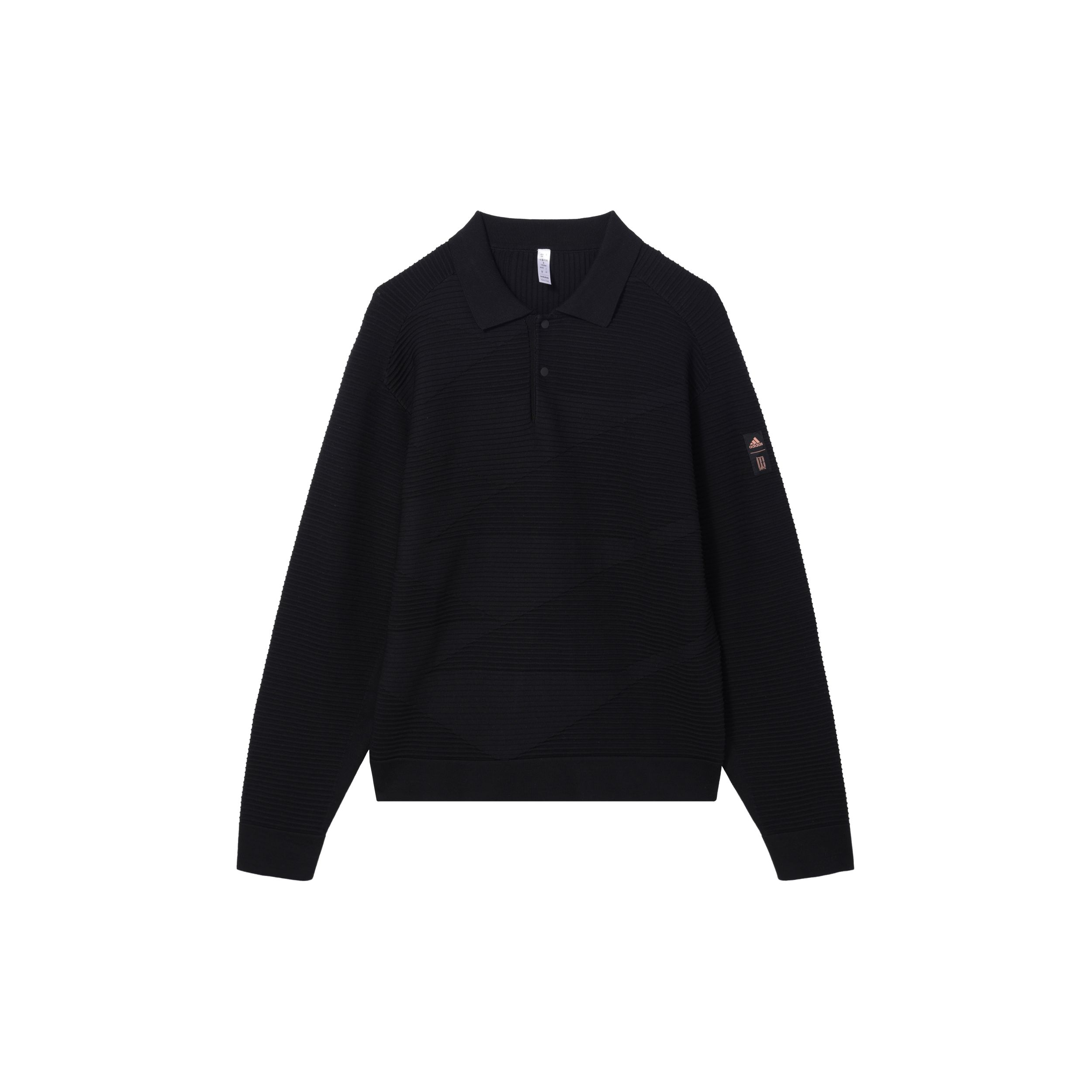 

Adidas Wuji Series FW24 Толстовка спортивная повседневная удобная поло с длинным рукавом мужские топы черного цвета JI8719 S