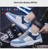 2024 Spring Men's Breathable White Trendy Thick-Soled Casual Sports Shoes