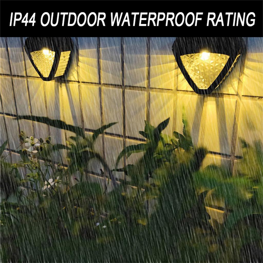 Solar Lights Outdoor, High Brightness & Warm Light Led Solar Stair Lamp, Ip44 Waterproof, For Stairs, Step, Fence, Wall, 8-10 Working Hours