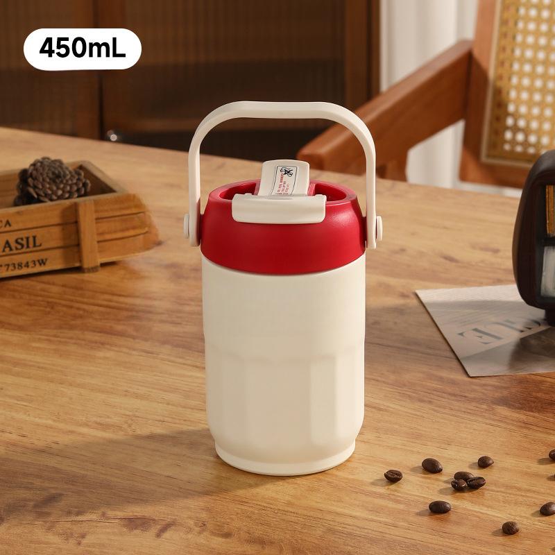 New 316 Stainless Steel Mug Girls' Large-capacity Handle Mug High-value Coffee Cup