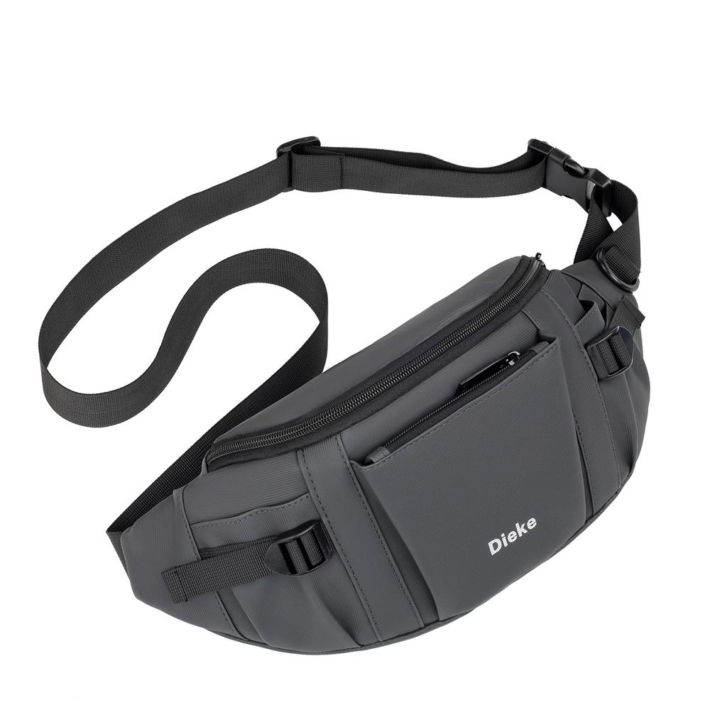 Pánská ledvinka velkokapacitní vícevrstvá sportovní náprsní taška venkovní vodoodpudivá taška přes rameno