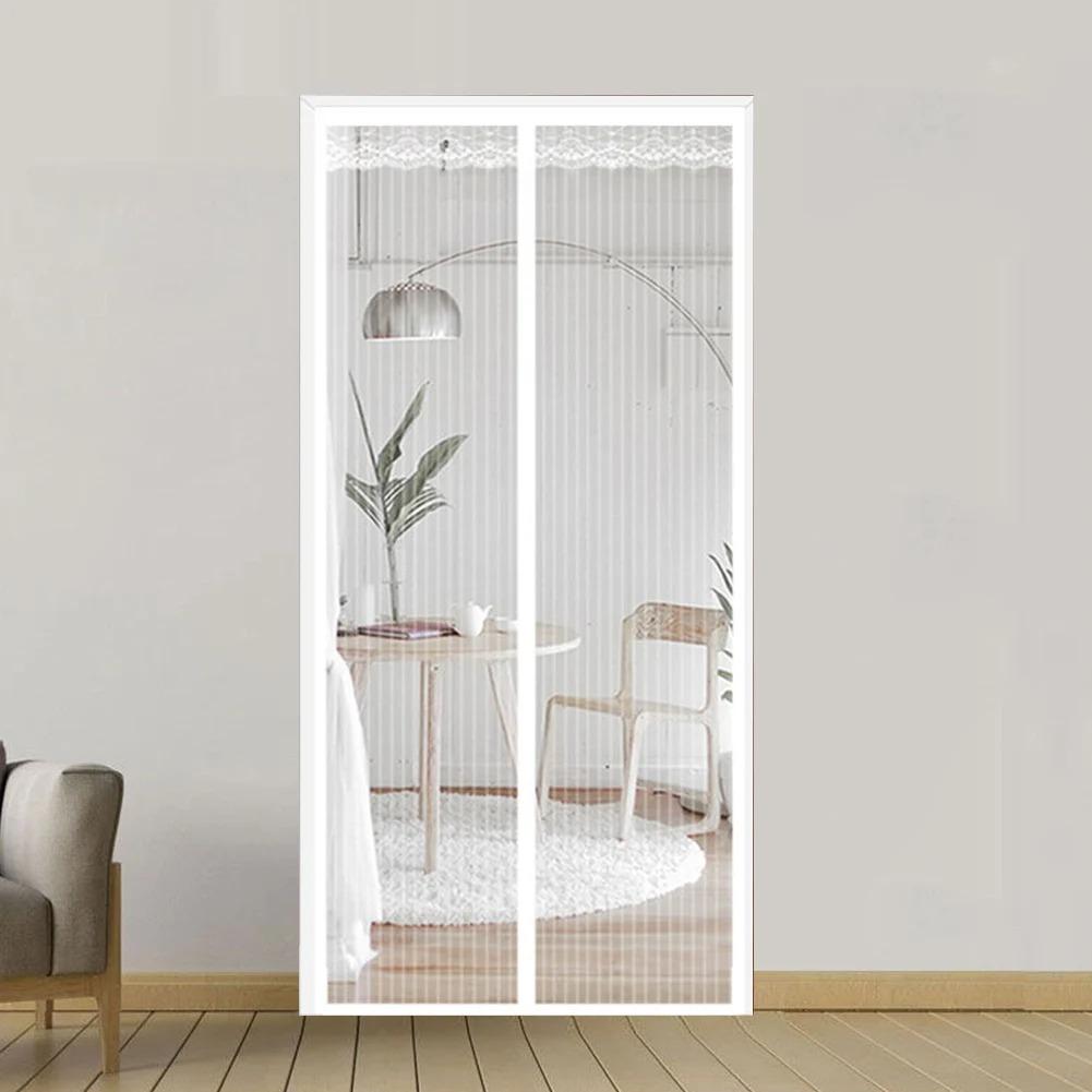Magnetic Door Curtain Summer-Specific: Heavy-Duty Insect-Proof Mesh, Hands-Free Auto-Closing, No-Drill Install, Pet-Friendly