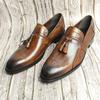 Fashion Wholesale Loafers Men Shoes Top Layer Cow Leather Upper Casual Daily Walking Style Popular Business Office Handcrafted Man Shoe