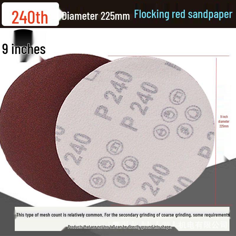 5-inch Self-Adhesive Flocked Sandpaper Disc for Sanding and Grinding (125MM)