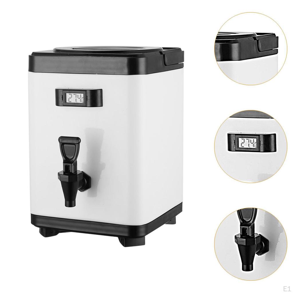 Beverage Dispenser for And Cold Drinks with Milk Pail Insulated Container Soup BBQ