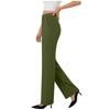 Pantaloni da Donna Elasticizzati a Vita Alta Vestibilità Casual Gamba Larga Lunghi Pantaloni con Tasche