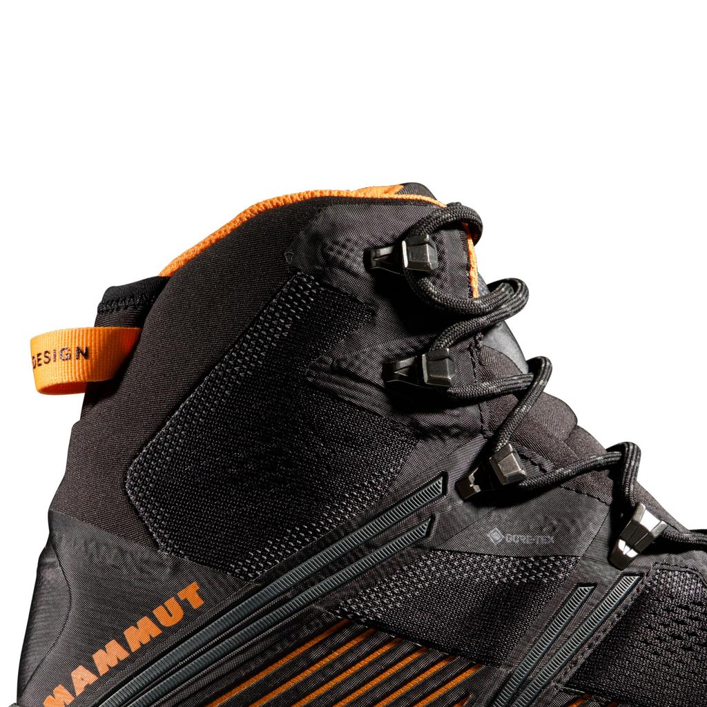 Mammut Ducan II High GTX Size Tangerine Men's GORE-TEX 3030-05040, 8, Black-Dark