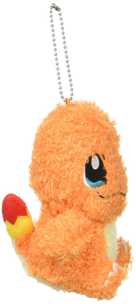 Sekiguchi Pokemon Fluffy Mascot Charmander Keychain 671663