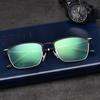 3007 Men's Retro Full-Rim Eyeglasses: Plastic/Steel Myopia Frame with Metal Half-Titanium Design