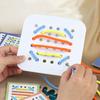 Kids Montessori Wooden Toys Rope Board Fine Motor Skill Training Puzzle Logical Thinking Social Games Early Education Aid