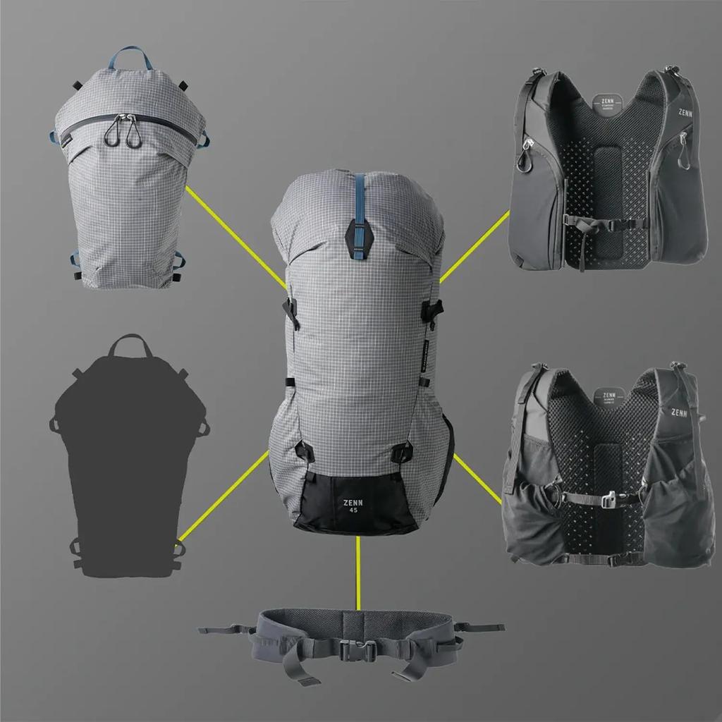 PaaGo WORKS HA511 Zen Running Black Harness,