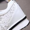 Dames Zomer Mesh Kant Schoenen Dikke Zolen Wedge Instappers Sneakers Vrouwelijk Grote Maat Hol Uit Casual Ademende Schoenen
