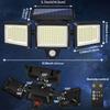 1Pc or 2pcs Hight Bright 2500lm Power LED Security Solar Garden Light With 270 Degree Wide Angle Detection