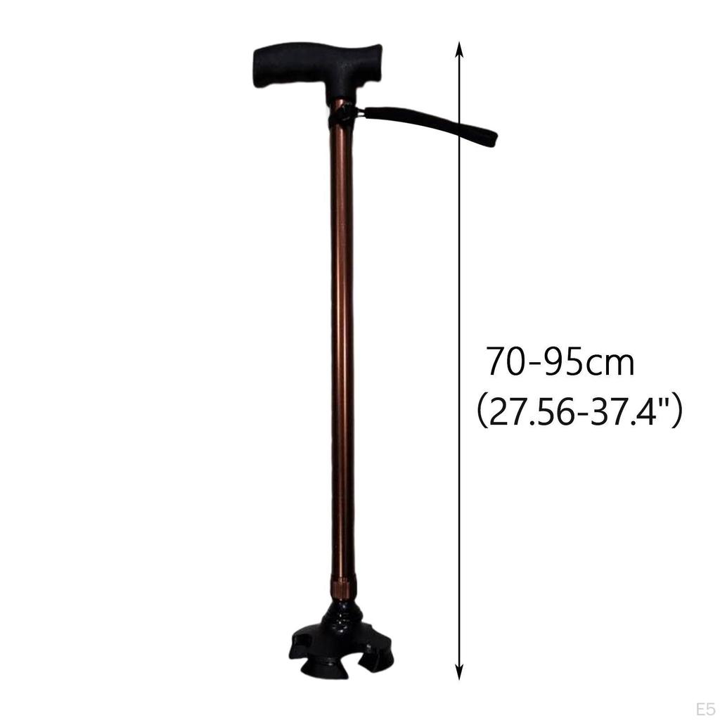 Walking Cane 10 Gears Adjustable Thickened Aluminum Alloy Stable Elderly